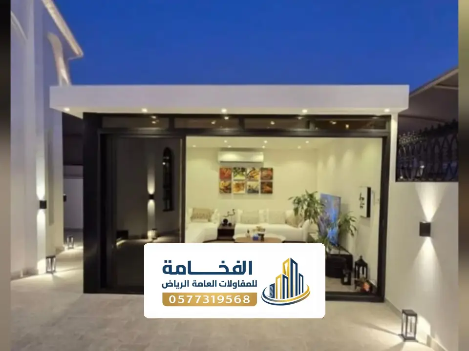 تركيب مجلس في الحوش شمال الرياض